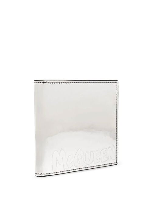 silver-tone graffiti logo print Alexander McQueen | 6021371AATE1402